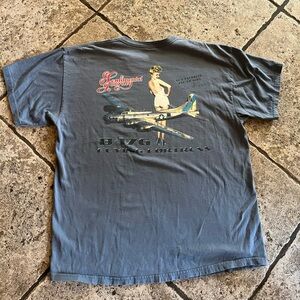 Graphic Tee with B-17 Flying Fortress Design